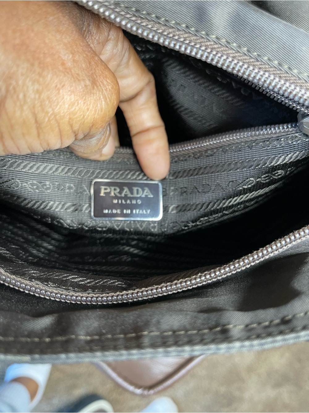 Prada Black Tote with Gold Chain Straps - Picture 8 of 16
